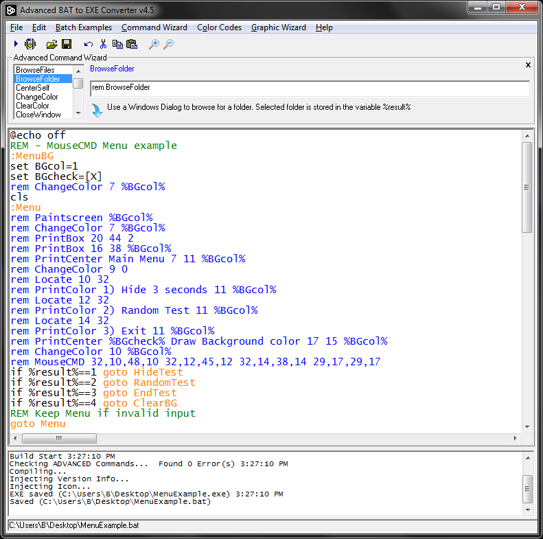 Screenshot for Advanced BAT to EXE Converter 2.61